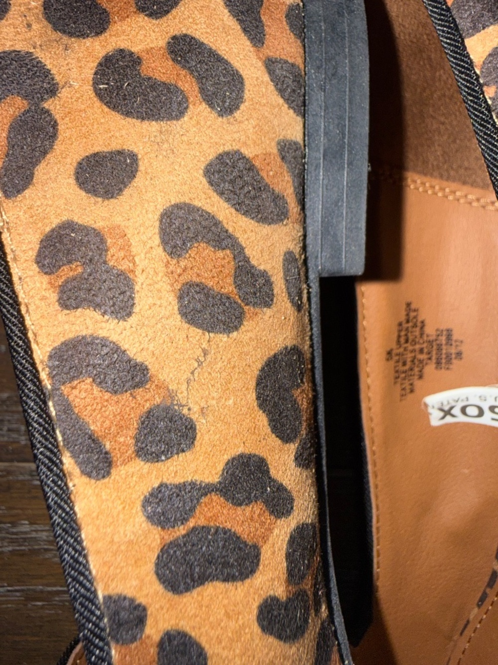 Mossimo Leopard Print Smoking Flats Loafers Size 5.5 Animal Print Slip-On Shoes - Picture 10 of 16